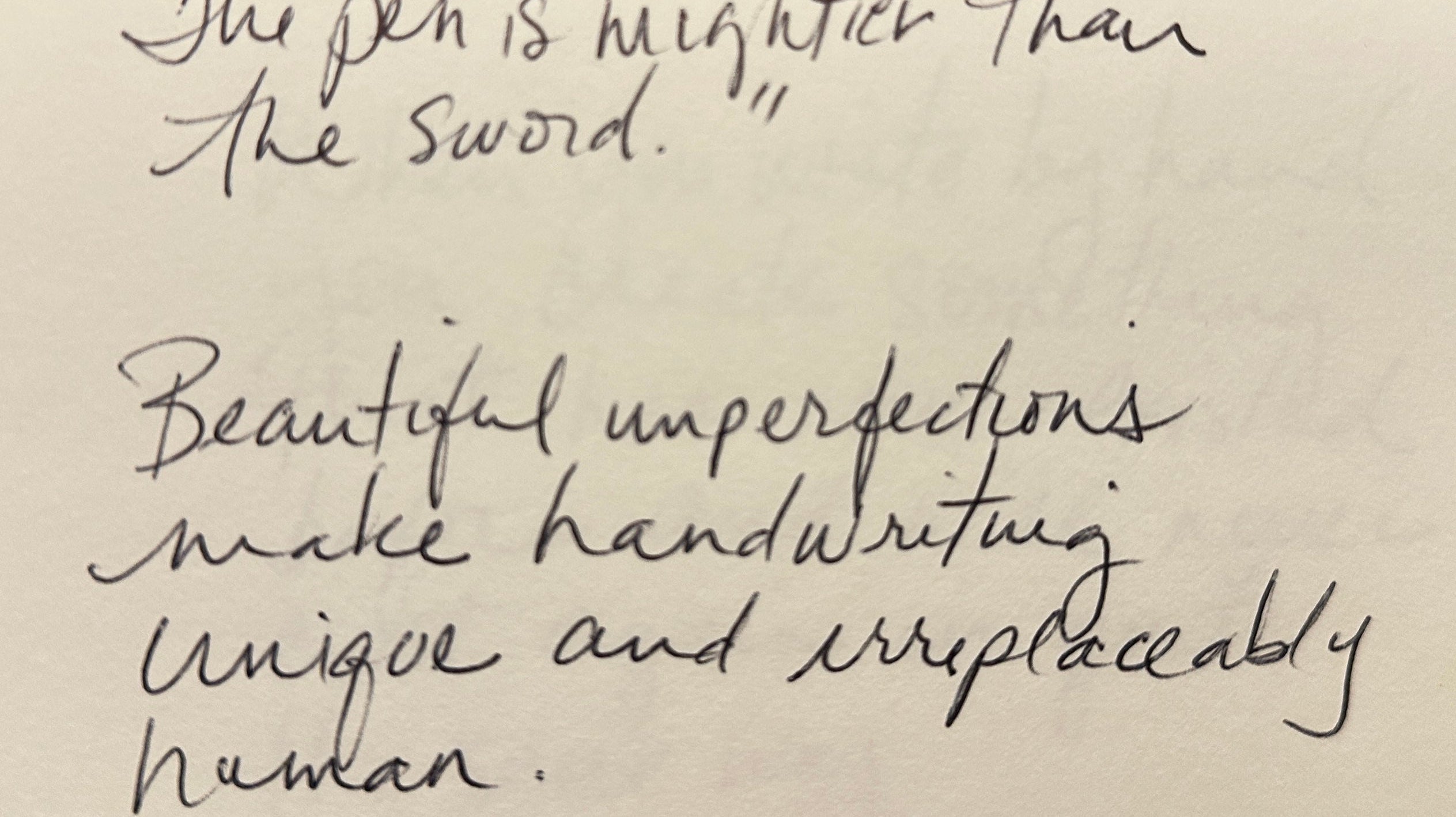 More personal than a fingerprint, handwriting is a literal soul print