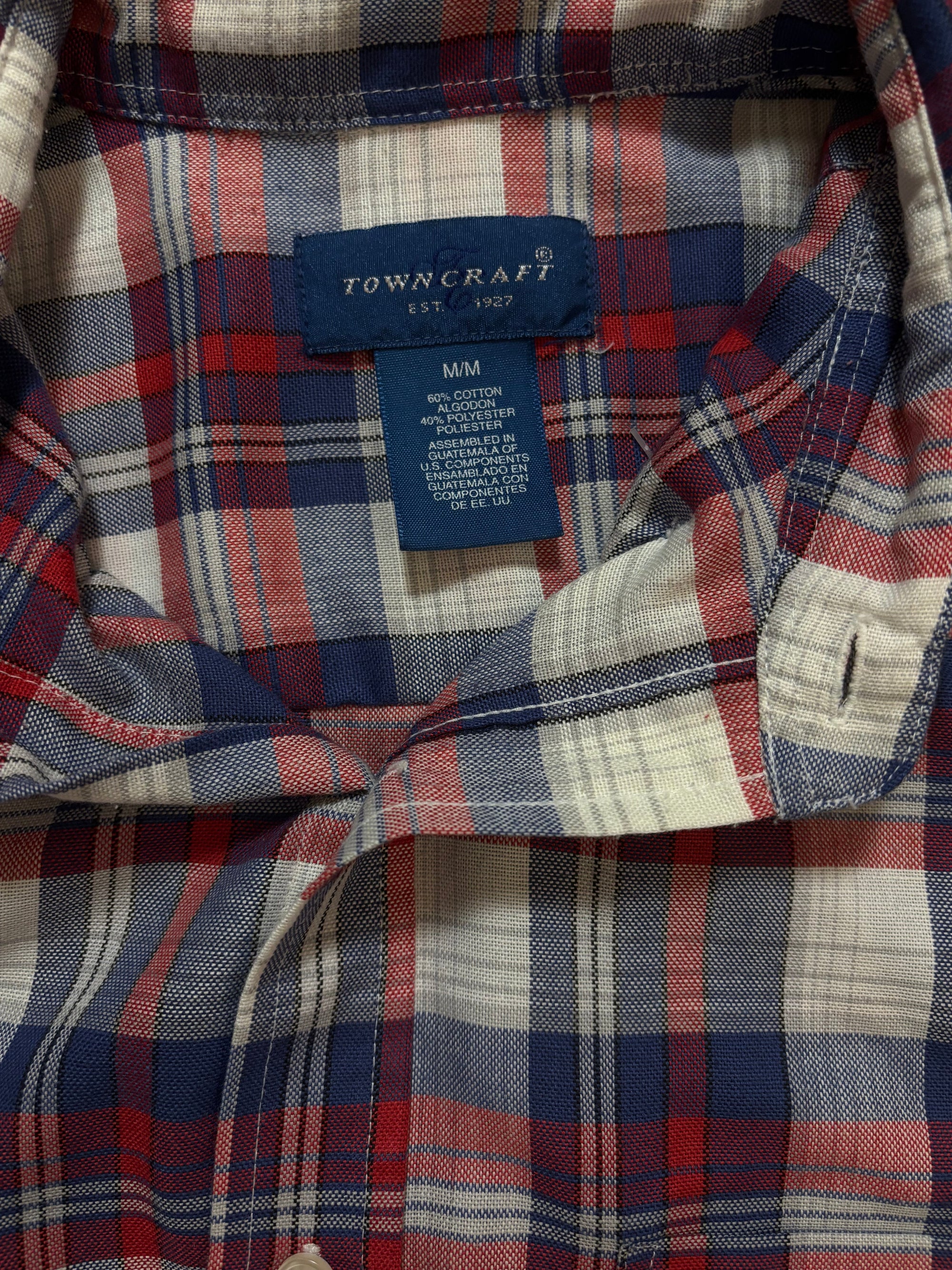 TownCraft Flannel Shirt tage detail
